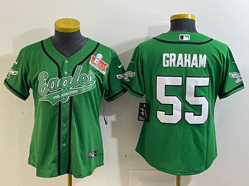 Youth Philadelphia Eagles #55 Graham Green Joint Name 2025 Nike Vapor Limited NFL Jersey style 3